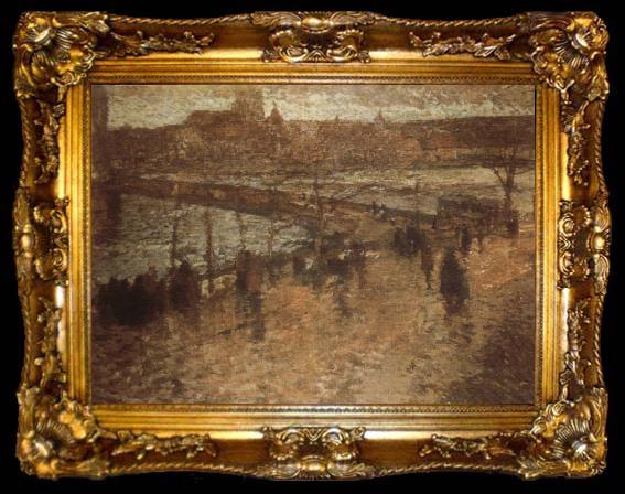 framed  Antonin Slavicek Elizabeth Bridge, ta009-2